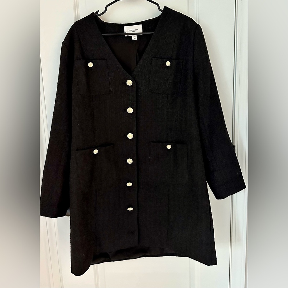 Tuckernuck Pomander Place Keira Tweed Long Sleeve Mini Dress